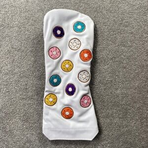 Winston Collection Donut Leather Driver Head Cover White Embroidered